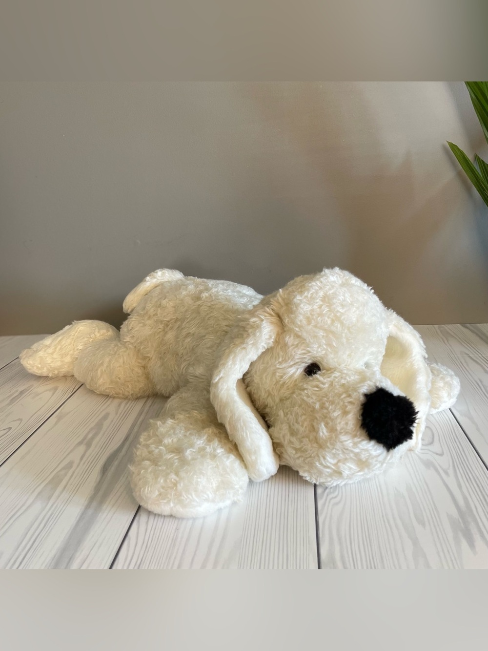 25” Large Plush Cream Dog/Puppy Toy - Soft Snuggle Plush